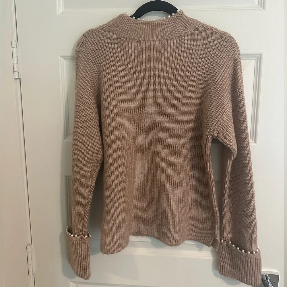 NWT Pearl Trim Sweater - Picture 3 of 6